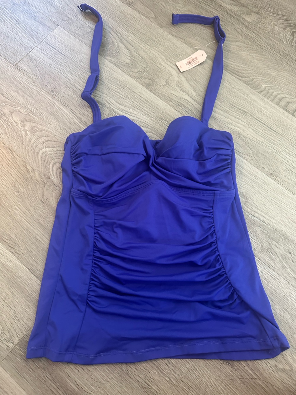 aerie Royal Blue Ruched One-Piece Swimsuit